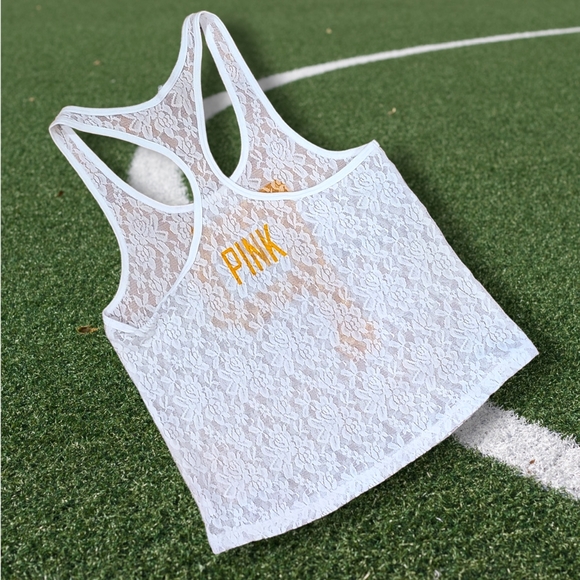 Victoria's Secret PINK Pittsburgh Pirates Lace Tank Size Small - Picture 4 of 5